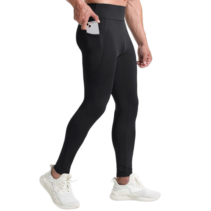Compression Long Pant - กางเกงขายาวรัดรูปเอวสูงสำหรับผู้ชาย แห้งเร็ว ระบายอากาศได้ดี ยืดหยุ่น เหมาะสำหรับใส่ลำลอง ออกกำลังกาย