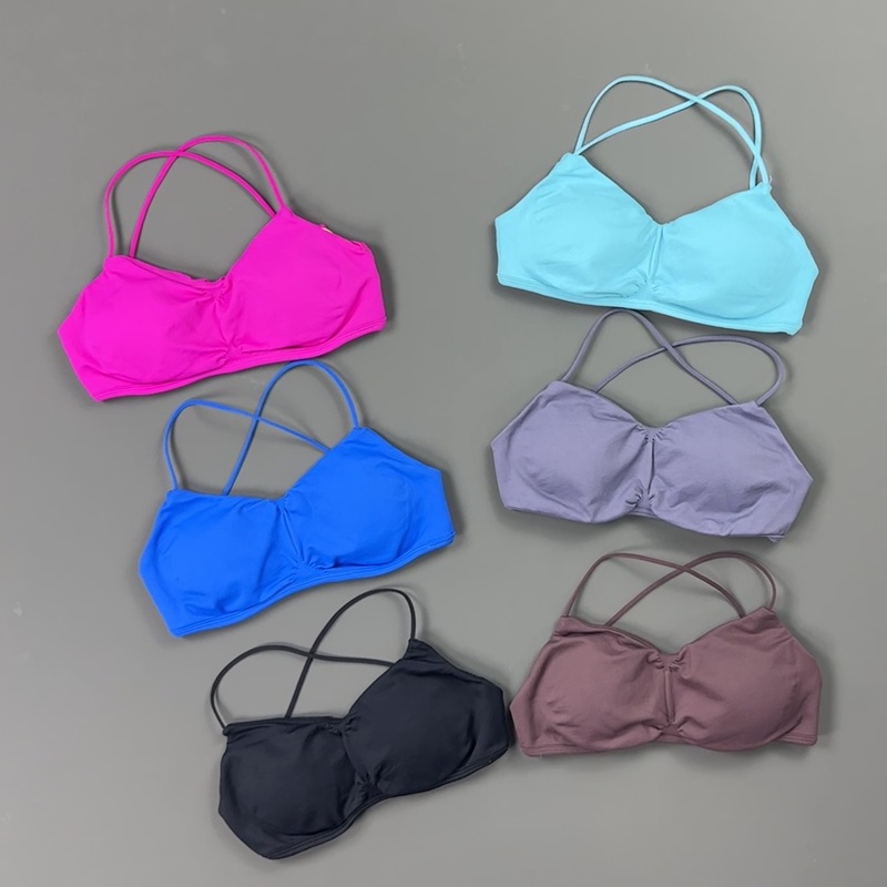 Suspender Tank Top - HISTELLO เสื้อชั้นในกีฬาแบบรัดหน้าและไขว้หลังสำหรับผู้หญิง สายสปาเก็ตตี้บาง บราโยคะแบบมีฟองน้ำ เสื้อกล้ามเนื้อนุ่ม ระบายอากาศได้ดี