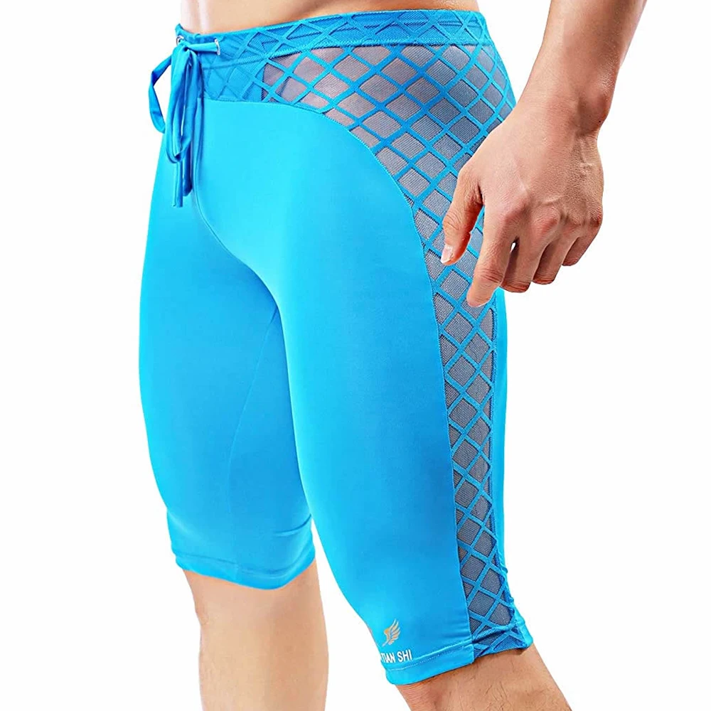 Mesh Sport Boxer - กางเกงขาสั้นออกกำลังกายขาสั้นผ้าตาข่ายแห้งเร็วกางเกงบ็อกเซอร์สำหรับผู้ชายกางเกงใส่นอนกางเกงออกกำลังกายขาสั้นใส่เดินชายหาด