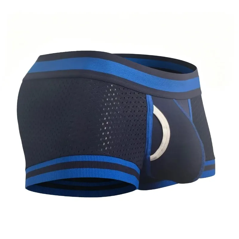 Mesh Sport Boxer - กางเกงบ็อกเซอร์ตาข่ายสำหรับผู้ชายในฤดูร้อน ทรง U Convex ระบายอากาศได้ดี แห้งเร็ว