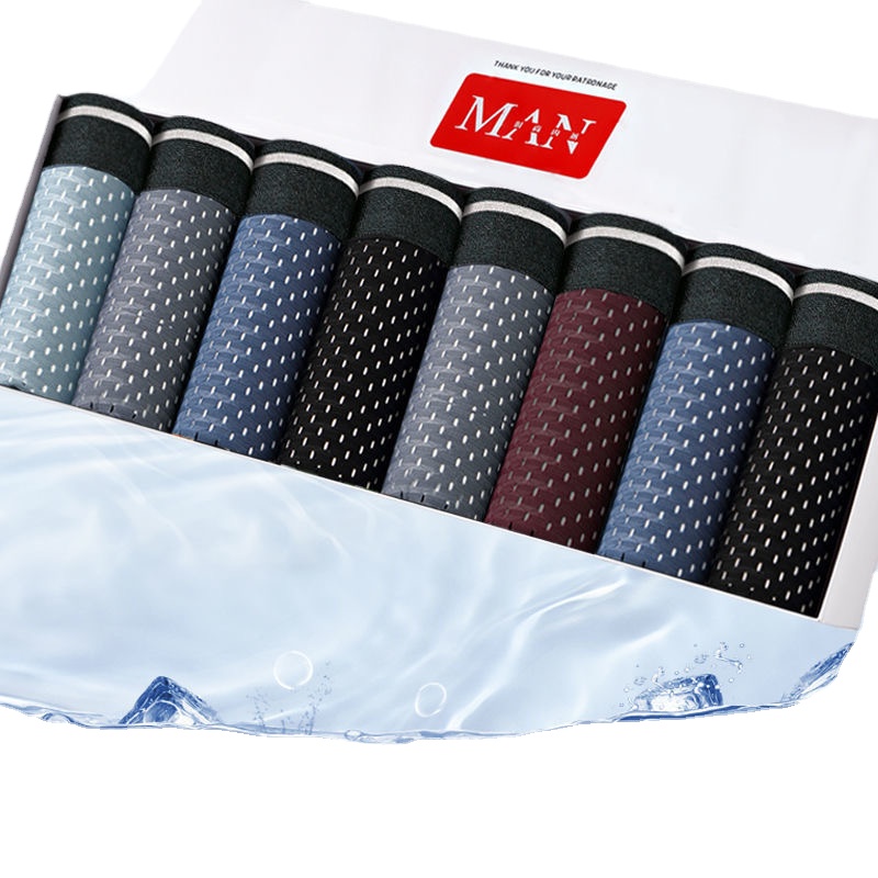 8 ชิ้น/ล็อตกางเกงในชายผ้าไหมน้ - Boxer Shorts Modal บทวิจารณ์และราคา