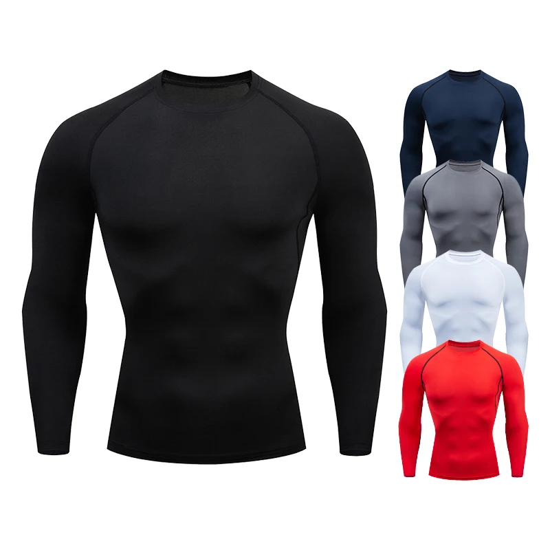 Mens กีฬาสำหรับฟิตเนสเสื้อยืดเ - T Shirt Tight Fit บทวิจารณ์และราคา