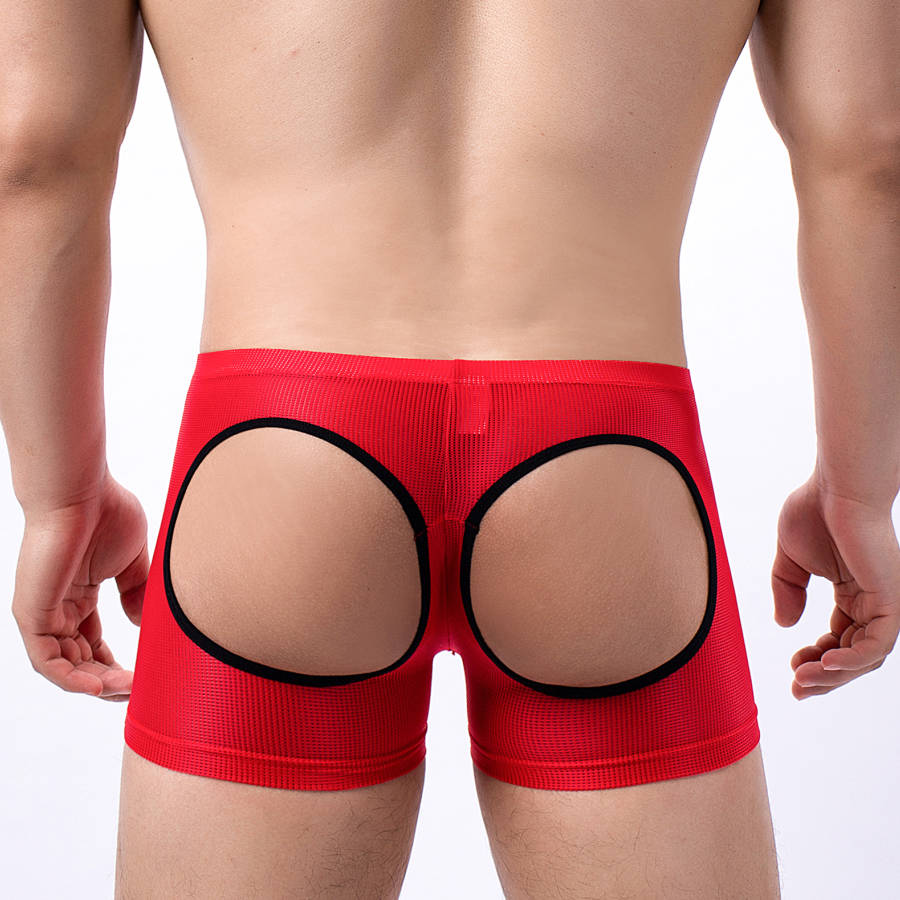 กางเกงบ็อกเซอร์ชายแบบเปิดด้านห - Mesh Sport Boxer บทวิจารณ์และราคา