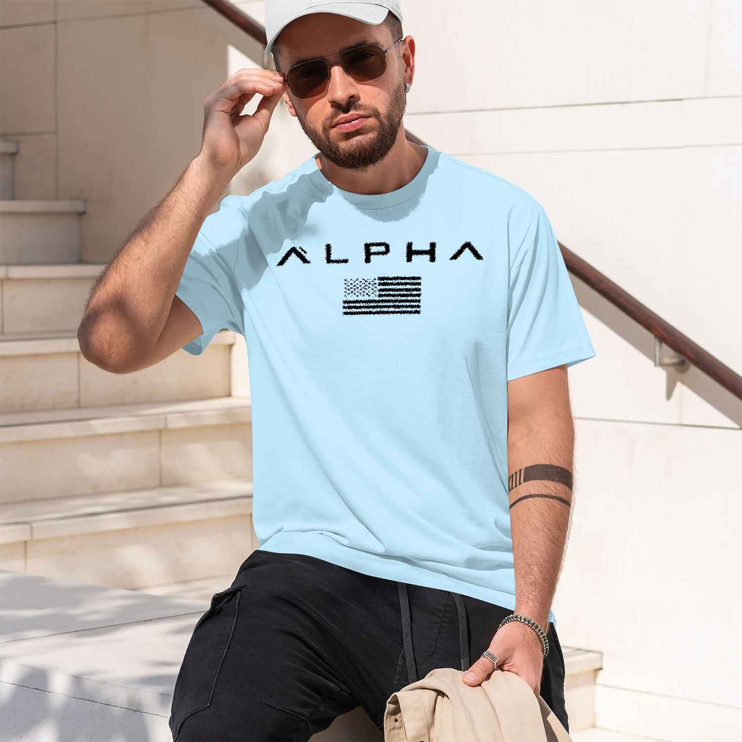 เสื้อกล้ามฟิตเนสผู้ชายลายพิมพ์ - Undershirt Crew Neck บทวิจารณ์และราคา