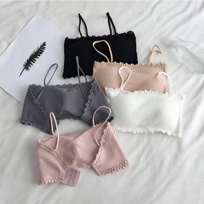บราผ้าฝ้ายสำหรับผู้หญิง บราเกา - Suspender Tank Top บทวิจารณ์และราคา