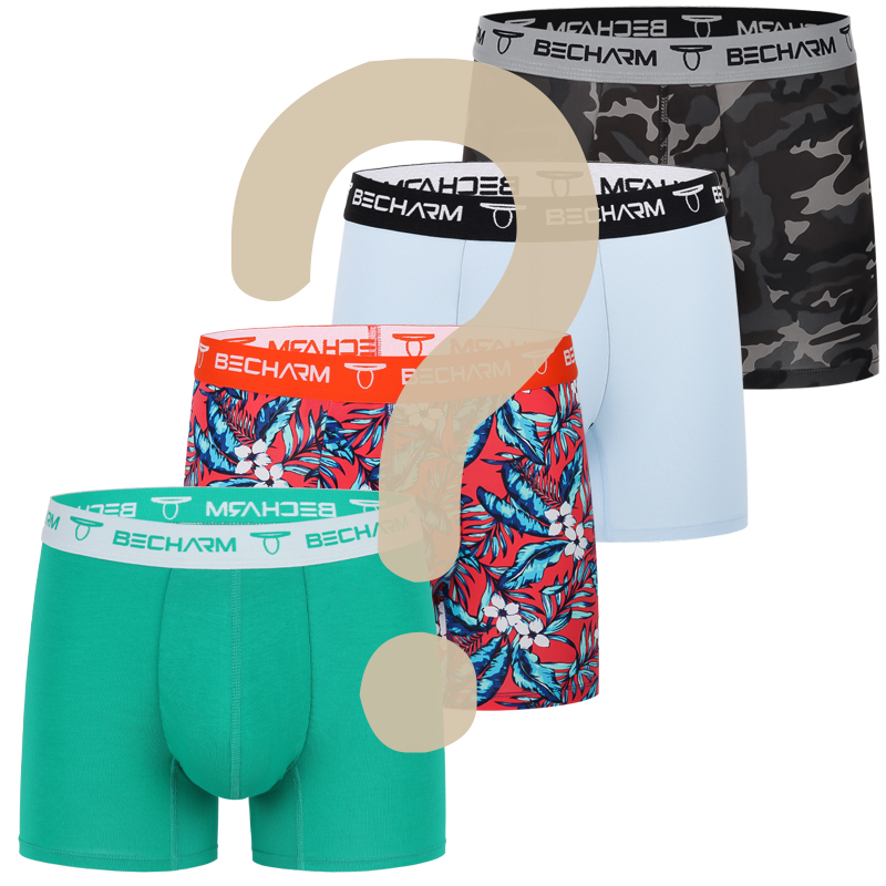 ชุดบ็อกเซอร์ชาย 4 ชิ้น/กล่อง บ - Boxer Brief Pack Cotton บทวิจารณ์และราคา