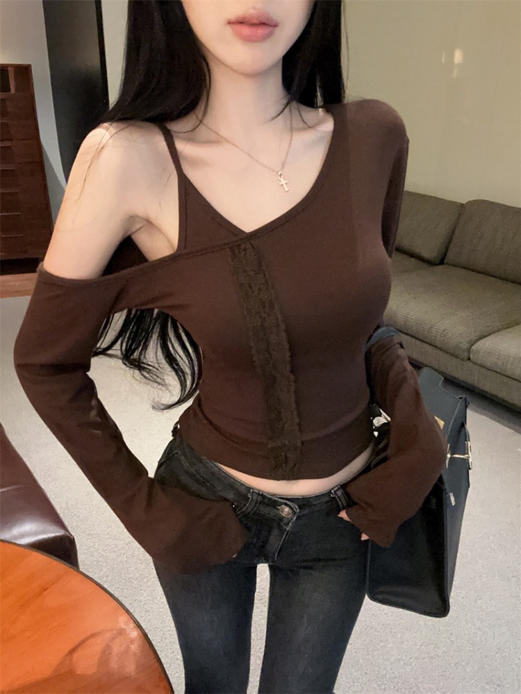 เสื้อซับในลูกไม้แขนยาวสำหรับผู - Sleeveless Undershirt บทวิจารณ์และราคา