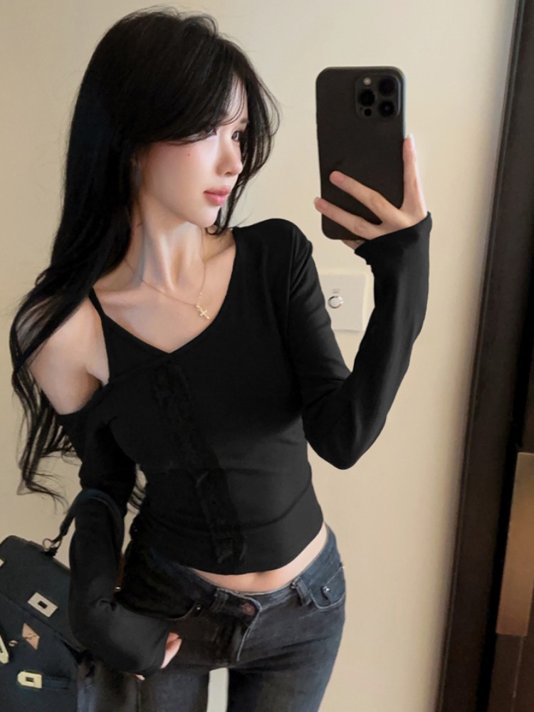เสื้อซับในลูกไม้แขนยาวสำหรับผู - Sleeveless Undershirt บทวิจารณ์และราคา