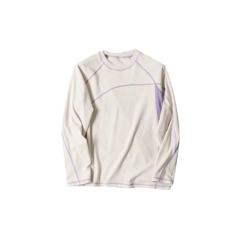 เสื้อยืดแขนยาวสีสันตัดกันสำหรั - Base Layer Top บทวิจารณ์และราคา