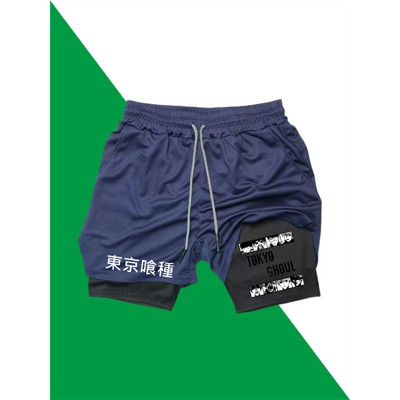 กางเกงวิ่งออกกำลังกาย 2in1 ลาย - Compression Shorts Athletes บทวิจารณ์และราคา