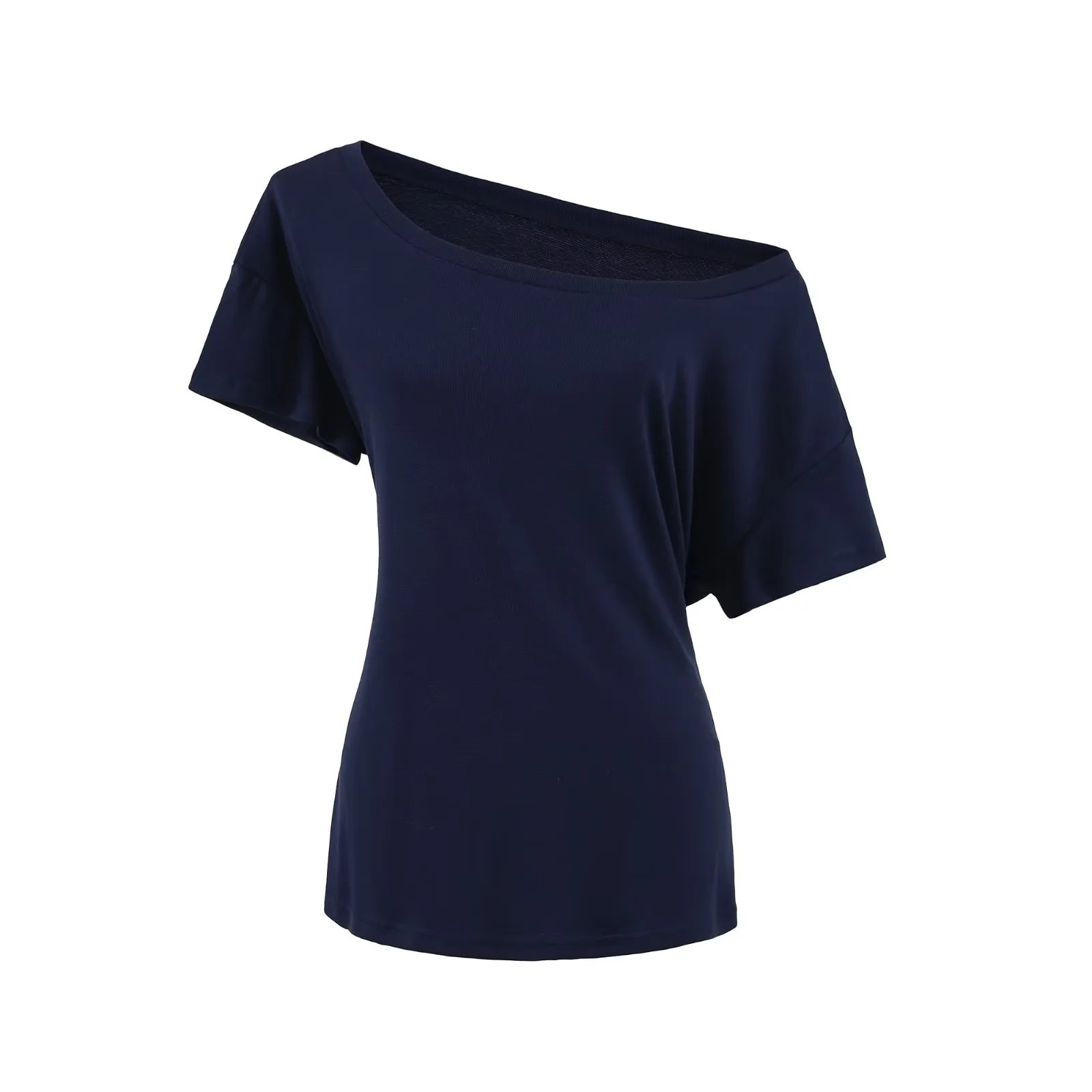 เสื้อยืดแขนสั้นรัดรูปทรงเข้ารู - T Shirt Tight Fit บทวิจารณ์และราคา