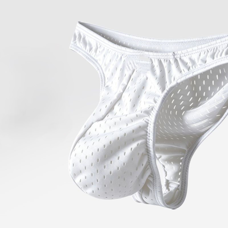 กางเกงในชายผ้าไหมตาข่าย ระบายอ - Mesh Sport Boxer บทวิจารณ์และราคา