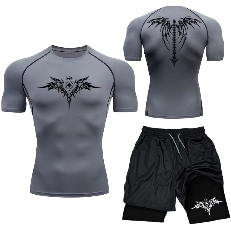 ผู้ชายใหม่ MMA การบีบอัดกีฬาชุ - Compression Shorts Athletes บทวิจารณ์และราคา