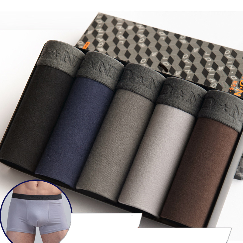 5 ชิ้น/ล็อตผู้ชายชุดชั้นในนักม - Boxer Shorts Modal บทวิจารณ์และราคา