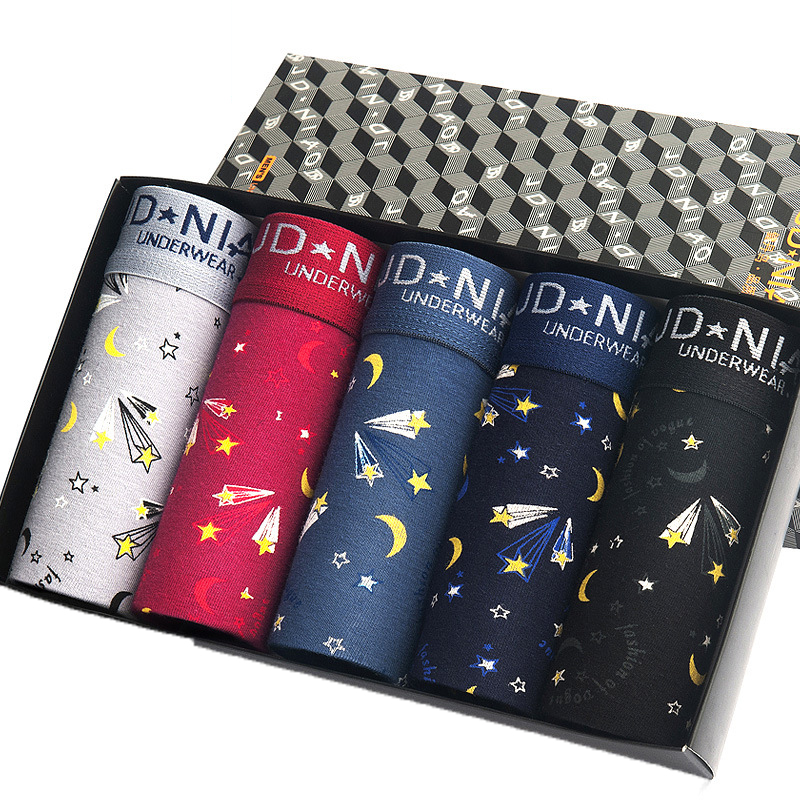 5 ชิ้น/ล็อตผู้ชายชุดชั้นในนักม - Boxer Shorts Modal บทวิจารณ์และราคา