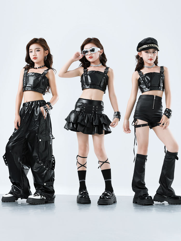 เด็กKpop Hip Hopเสื้อผ้าหนังFa - Suspender Tank Top บทวิจารณ์และราคา
