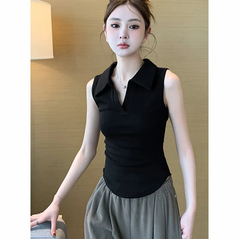 เสื้อกล้ามครอปท็อปผู้หญิงสีขาว - Tank Top Ribbed บทวิจารณ์และราคา