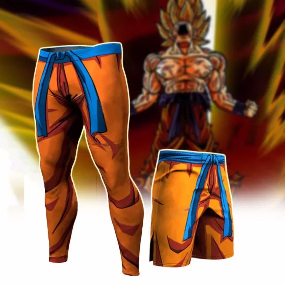 Goku ผู้ชาย Skinny Legging การ - Compression Long Pant บทวิจารณ์และราคา